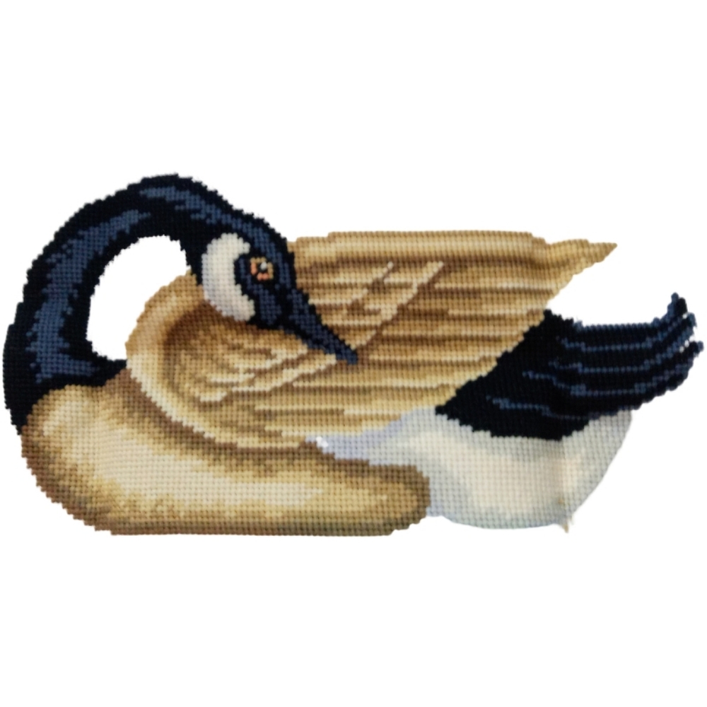 Elsa Williams Needlecraft creations Heritage Embroidery Regal Goose canvas 18X24